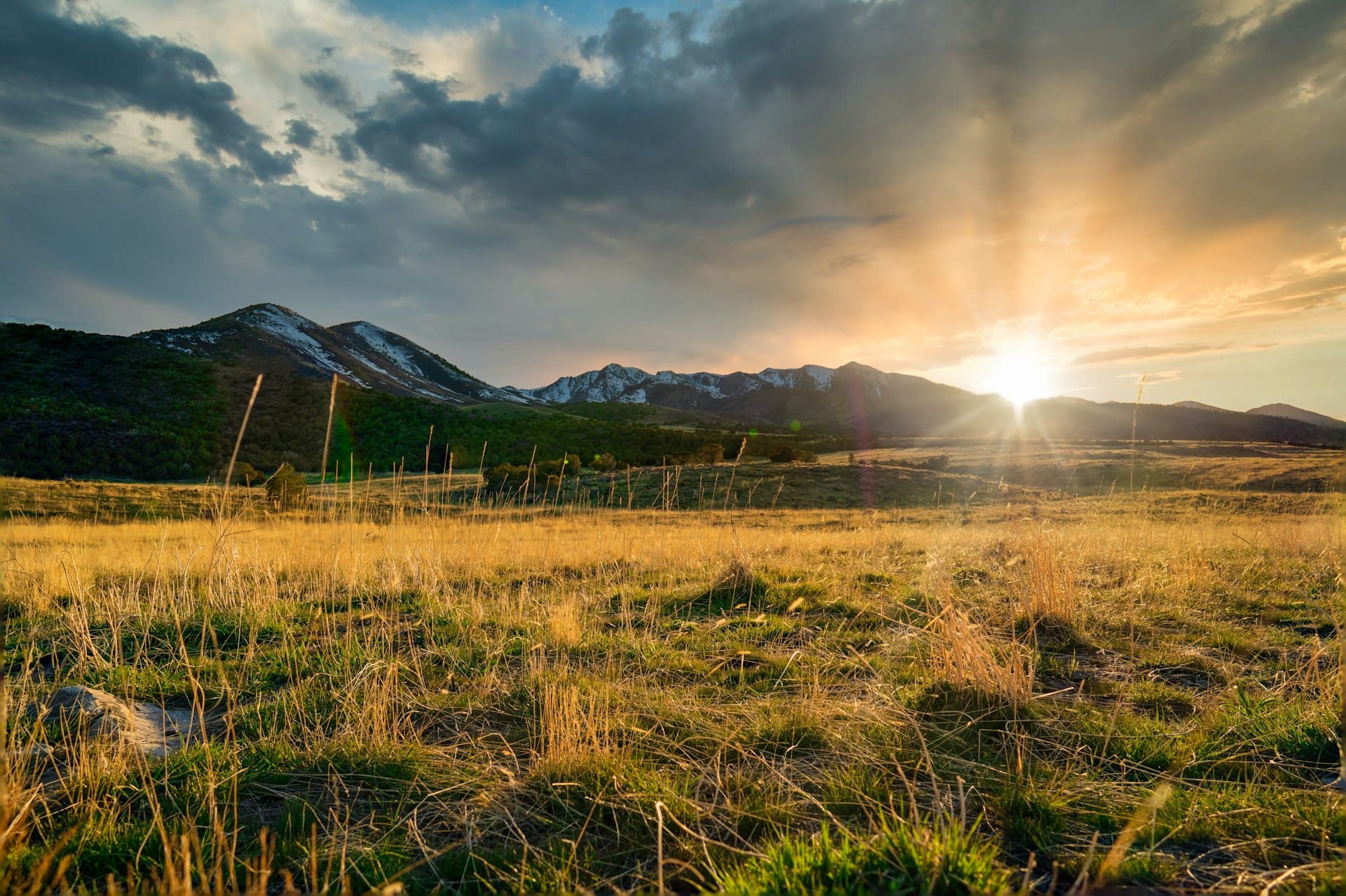 Wasatch Mountains at sunset
